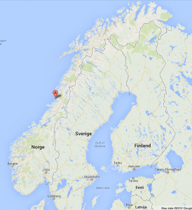 Our position Wednesday, 16.07. - 350 km north of Trondheim. Unsere Position am Mittwoch, den 16.07. - 350 km nördlich von Trondheim. 